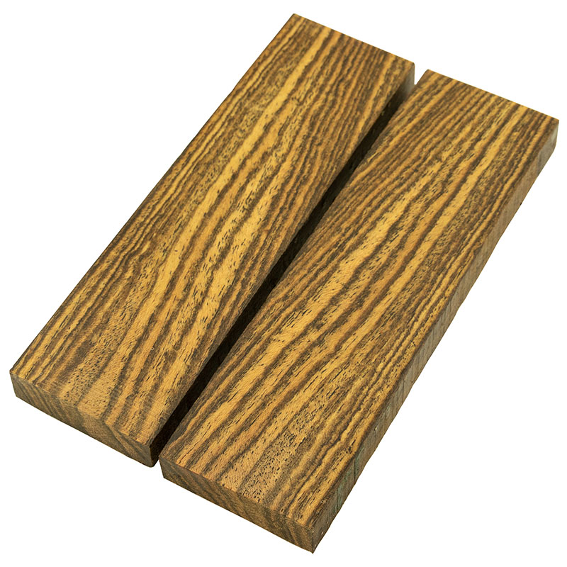 Exotic wood knife scales
